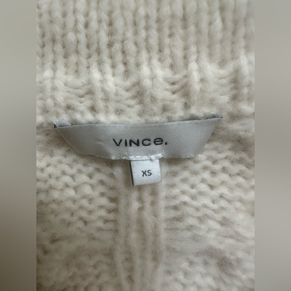 Vince White Cable Knit Sweater - Picture 3 of 5